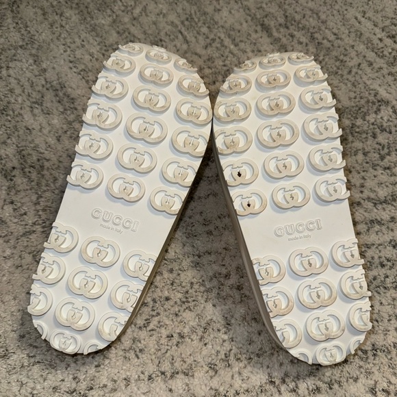 GUCCI Women's GG Print Platform Slide Sandals Off White size 10US/40EU - Picture 6 of 16